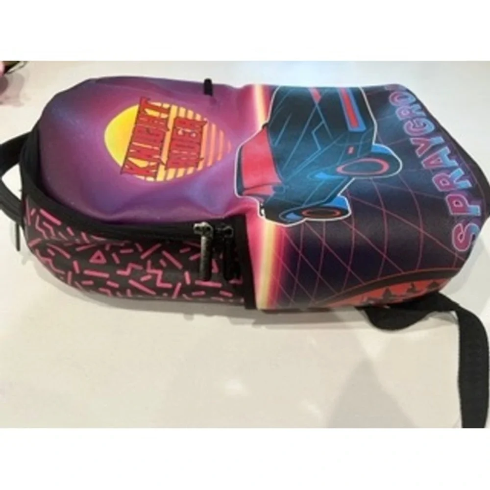 Sprayground x Knight Rider Limited Edition Retro Synthwave Backpack KITT 80s